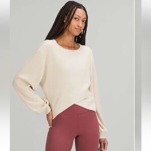 lululemon athletica Cream Ribbed Long-Sleeve Sweater